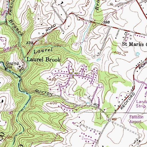 Topographic Map of Powder Mill Addition, MD