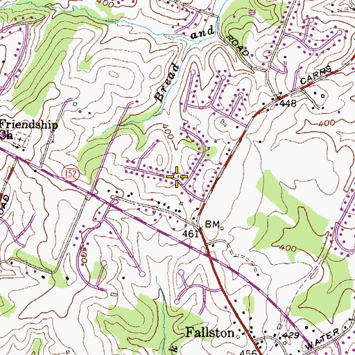Topographic Map of White House Park, MD