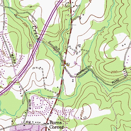 Topographic Map of Evangel Assembly of God Church, MD