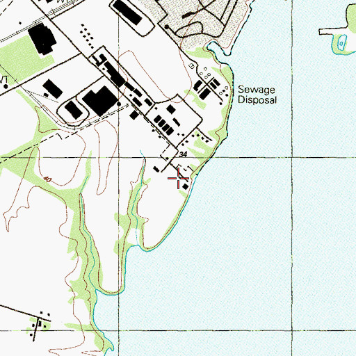 Topographic Map of Old Bay Farm, MD
