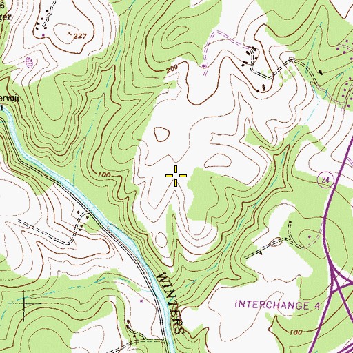 Topographic Map of Oaks of Harford, MD