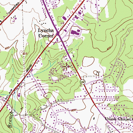 Topographic Map of Stoneybrook, MD