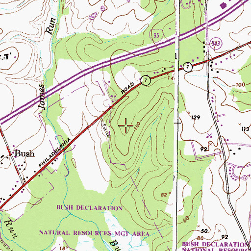 Topographic Map of Village of Church Creek, MD