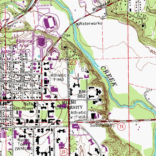 Topographic Map of Conrad Formal Gardens, OH