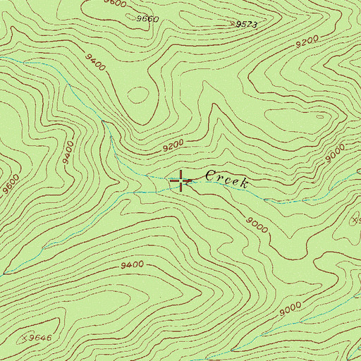 Topographic Map of Davis Creek, CO