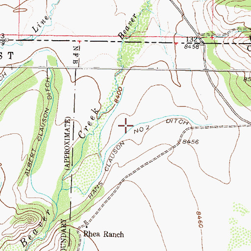Topographic Map of Hans Clauson Number 2 Ditch, CO