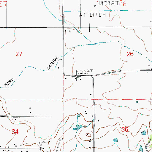 Topographic Map of Mountain View (historical), OR