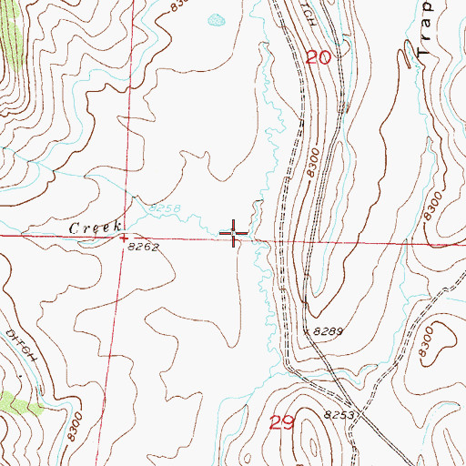 Topographic Map of Republic Creek, CO