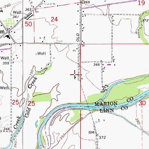 Topographic Map of North Santiam (historical), OR