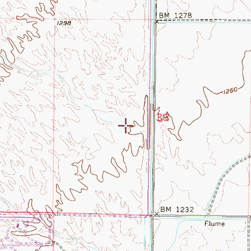 Topographic Map of Cholla Wash, AZ
