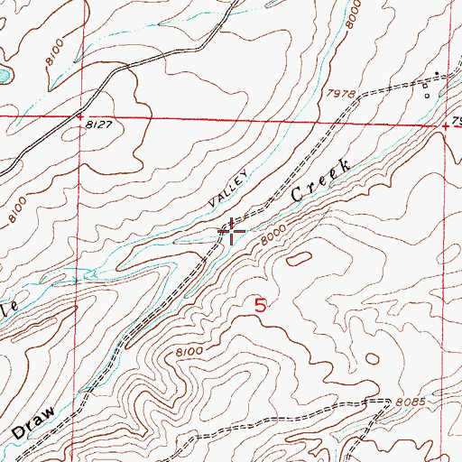 Topographic Map of Parsons Draw, CO