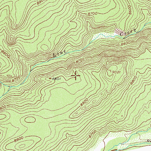 Topographic Map of Simmons Ranch, CO