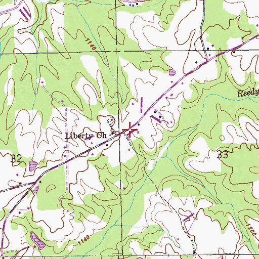 Topographic Map of Laney School (historical), AL
