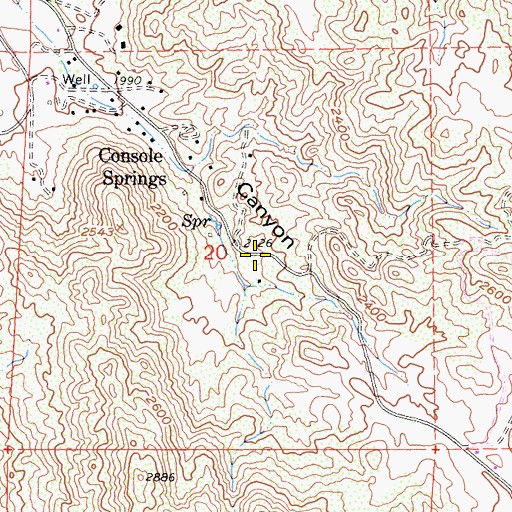 Topographic Map of Ferndale School (historical), CA