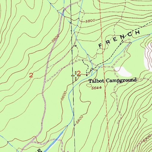 Topographic Map of Deadman Flat, CA
