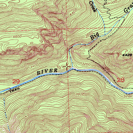 Topographic Map of Granite Canyon, CA