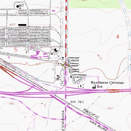 Topographic Map of Stalder, CA