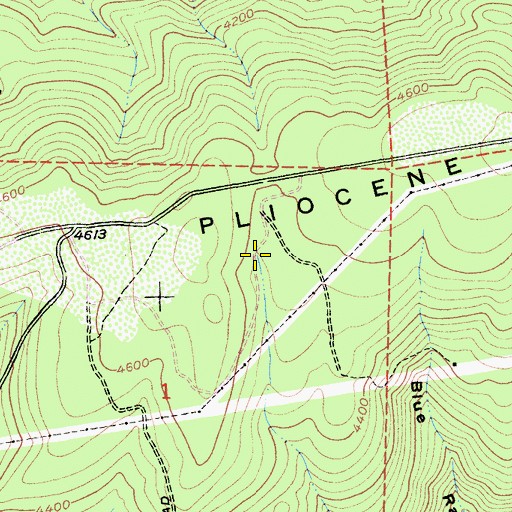 Topographic Map of Cold Spring, CA