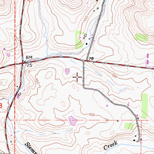 Topographic Map of Clark School (historical), CA