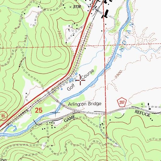 Topographic Map of Deer Vally Golf Links, CA