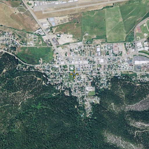 Aerial/Satellite Image of Plumas County Museum, CA