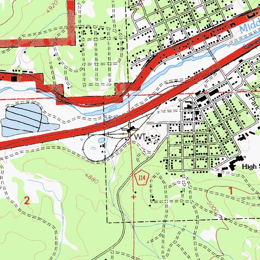 Topographic Map of Portola Railroad Museum, CA