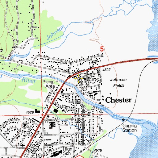 Topographic Map of Wesleyan Church, CA