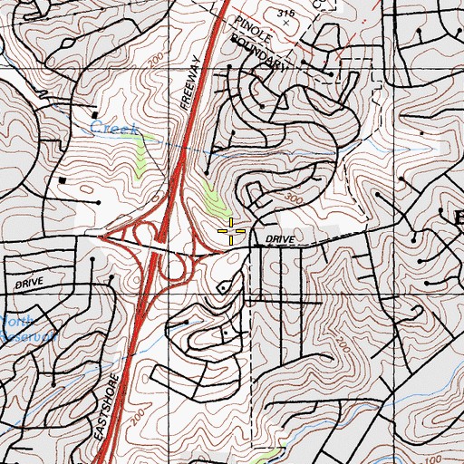Topographic Map of The Church of Jesus Christ of Latter Day Saints, CA