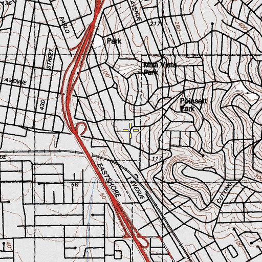 Topographic Map of The Church of Jesus Christ of Latter Day Saints, CA