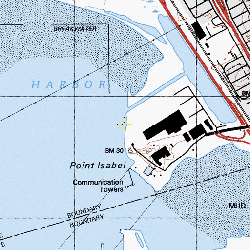 Topographic Map of Point Isabel Regional Shoreline, CA