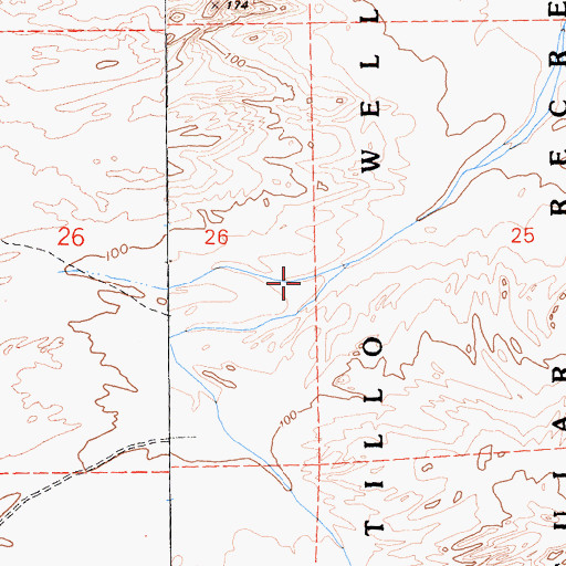 Topographic Map of Diamond Bar Test Well, CA