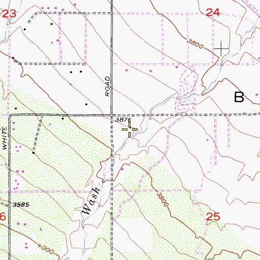Topographic Map of Warner Ranch, CA