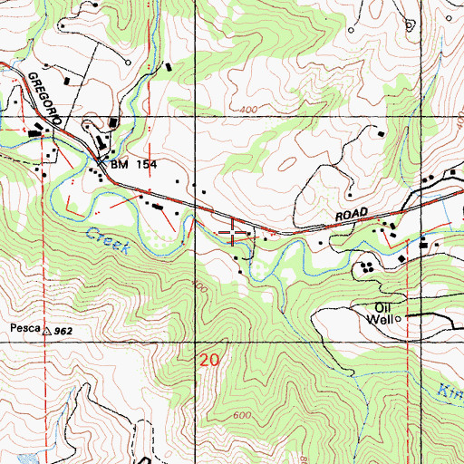 Topographic Map of Bellvale, CA