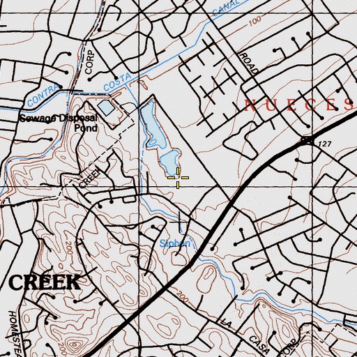 Topographic Map of Heather Farm Park, CA