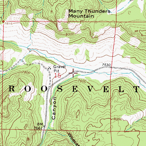 Topographic Map of Columbine Canyon, CO