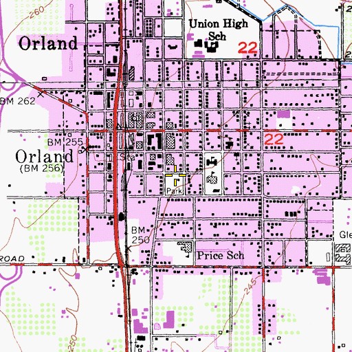 Topographic Map of Carnegie Community Center, CA