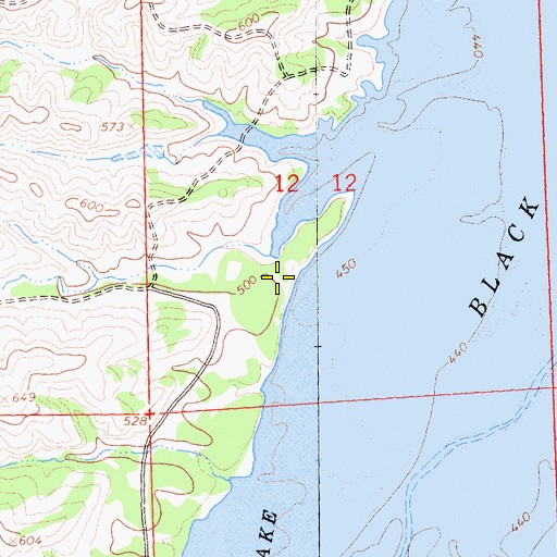 Topographic Map of Grizzly Flat Recreation Area, CA