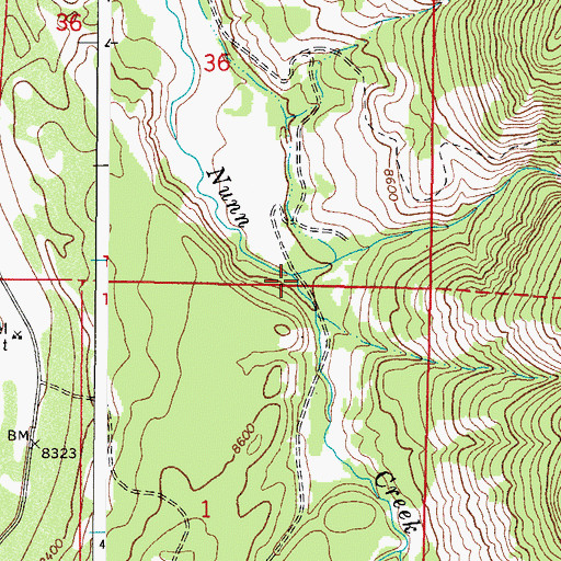 Topographic Map of Deadman Creek, CO