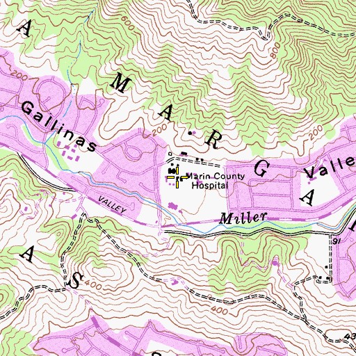 Topographic Map of Marin County Farm (historical), CA
