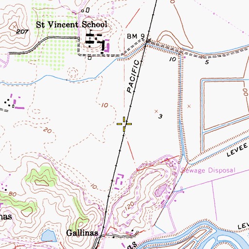 Topographic Map of Miller (historical), CA