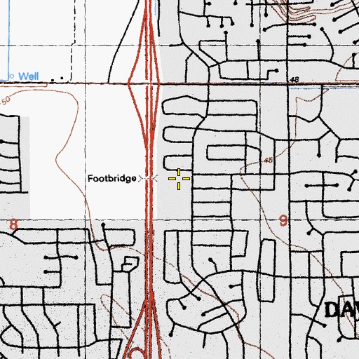 Topographic Map of Sycamore Park, CA