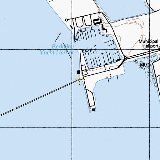 Topographic Map of Berkeley Point, CA
