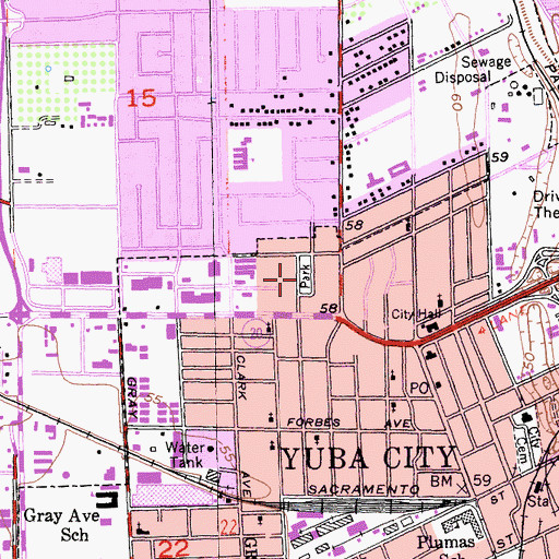 Topographic Map of Maple Park, CA