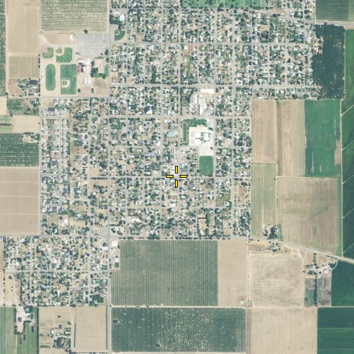 Aerial/Satellite Image of Sutter Church of Christ, CA