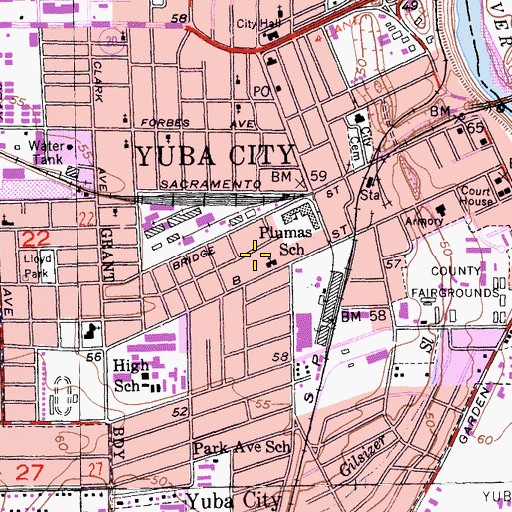 Topographic Map of Yupu (historical), CA