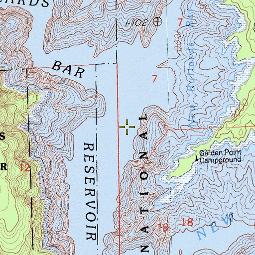 Topographic Map of Foster Bar (historical), CA