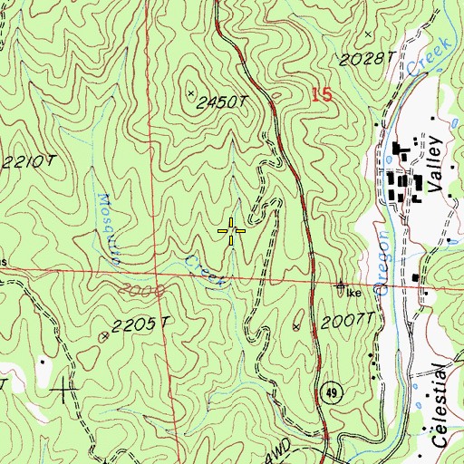 Topographic Map of Junction House (historical), CA
