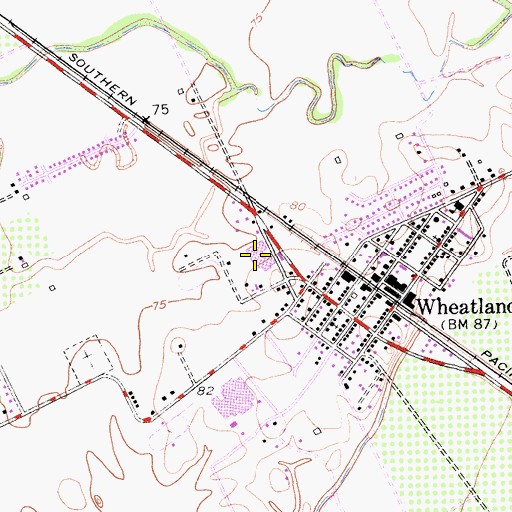Topographic Map of Bear River Elementary School, CA