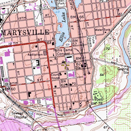 Topographic Map of Zion Church in Jesus Christ Number 2, CA