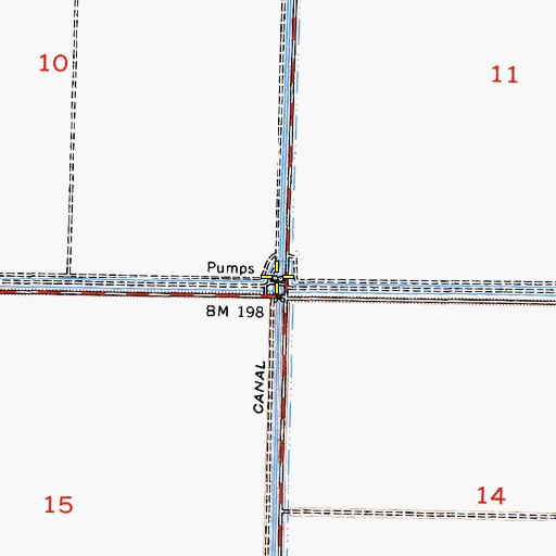 Topographic Map of Pumping Station Number 2, CA